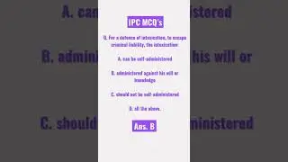 IPC MCQ&rsquo;s