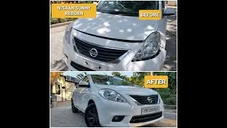 NISAAN SUNNY FULL REPAINT AT PB7MODIFIERS HOSHIARPUR PUNJAB.