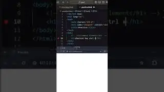 comment element on html visualstudio #code #ibrahimcodes1