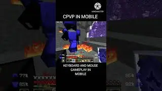 CPVP IN MOBILE WITH KEYBOARD AND MOUSE #minecraft #pvprp