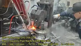 GXG Technology GXG-168/219 High Frequency Pipe Machine ERW Tube Mill