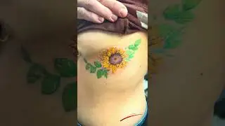 Sonnenblume Tattoo Unter Brust Sunflower T&auml;towierung Dimi Old Dragon Ink
