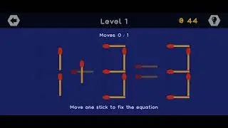 Check your IQ move one match to correct the equation 