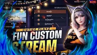FREE FIRE LIVE 🔴| CUSTOM ROOMS 😍 ID REACTION | Girl Live