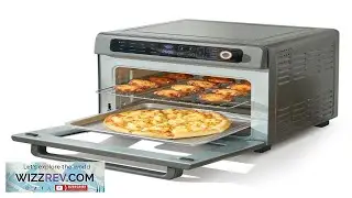 VEVOR 12 IN 1 Air Fryer Toaster Oven 25L Convection Oven 1700W Stainless Steel