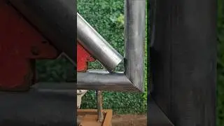 Not many people know the technique for making a 45 degree joint on an iron pipe