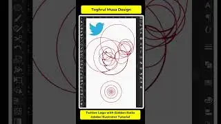 CREATE a Twitter Logo with Golden Ratio | Illustrator tutorial | How to create a logo #shorts