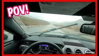 POV! RAIN + CANYON ROADS DRIVING IN MY MUSTANG GT 6 SPEED MANUAL