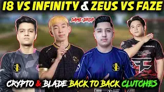@crypto5775 AND @bladepubg BACK TO BACK CLUTCHES(1V3)😲| Team i8🇵🇰 VS INFINITY🇹🇭 | ZEUS🇲🇳 VS FAZE CLAN🇹🇭