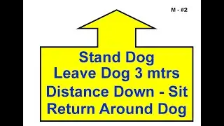 ANKC 2026 Rally Sign M2: Stand &ndash; Leave Dog &ndash; Down - Sit - Distance Commands &ndash; Return (Master)