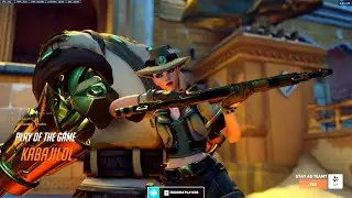 KABAJI WIDOW AND ASHE GAMEPLAY - POTG! [ OVERWATCH 2 TOP 500 SEASON 2 ]