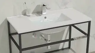 How to installation the metal frame cabinet ? video tutorials from GOLDEA bathroom factory