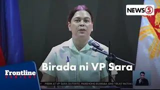 VP Sara: namimili lang ng katiwaliang iimbestigahan ang Marcos Admin | Frontline Tonight