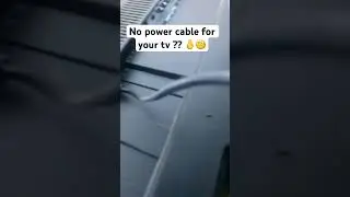 Can&rsquo;t find your tv power cable ?? 🚫🔌 #qwiktuts