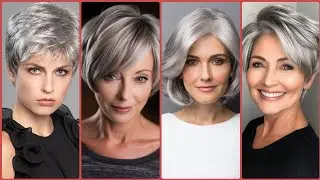 Most Demanding & Beautiful Women's Short Silver Grey Hair Dye Collections #2025 #beautycracks