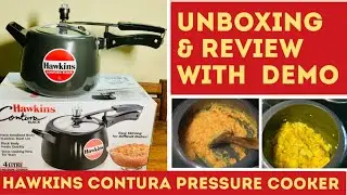 Hawkins Contura Hard Anodised Pressure Cooker | Unboxing & Review with Full Demo I Positive Asha