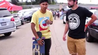 Bustin Boards Boombox 38 Quick Board Review w/ Steven Vera + RDVX Longboard Grip Tape
