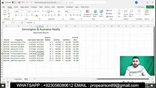 Exp25_Excel_Ch01_ML2_Sales | Excel, Глава 1, Средний уровень 2 - Отчет о продажах недвижимости