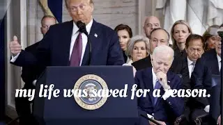 Donald Trump: 'I was saved by God to make America great again.'