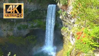 10 Hours of Soothing Relaxing Waterfall Sounds for Deep Sleep | Screen Dims After 1 Hour | No Ads
