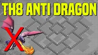 Clash of Clans | Town Hall 8 (TH8) Anti Dragon Base Design | Wizard Tower Protection