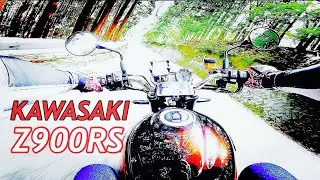 KAWASAKI Z900RS mountain pass RIDING FULL SYSTEM ORIGINAL EXHAUST ENGINE SOUND MOTOVLOG JAPAN GoPro8