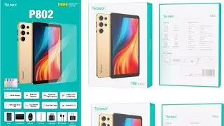 Telzeal P802 Tablet Pc 8 inch Display 800x1280 Pixel IPS 8GB RAM Memory 512GB ROM Storage