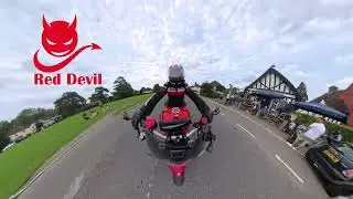 Crawley to Box Hill Rykas on the Red Devil Ducati Monster 1200