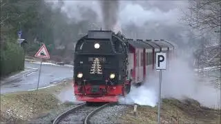 Ein nebeliger Wintertag im Harz - Die HSB kurz vor dem Jahreswechsel