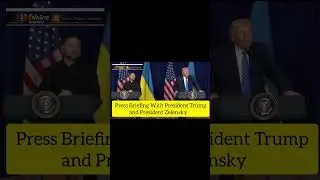 Press Briefing With President Trump And President Zelensky #trump #Zelensky #russia  #war #news 