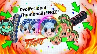 PROFESSIONAL AGARIO THUMBNAILS! 100% FREE (NO PAID PRODUCTS REQUIRED!)