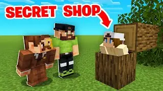 I Built a Secret Base Shop in Camp Minecraft
