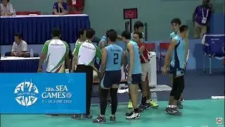 Volleyball Men's MYA vs PHI Preliminary Pool A Match 4  (Day 6) | 28th SEA Games Singapore 2015