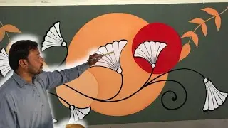 Creative 3D Floral Art | Stunning Wall Decoration With Oil Colour’s | 3D Texture Pro 69