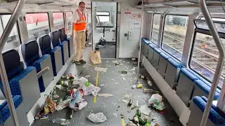 9-Euro-Ticket: Fallen Sie nicht auf dieses Chaos-Foto eines verw&uuml;steten Zuges herein