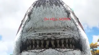 Shark Attack on ARK: Survival Evolved (Xbox one)