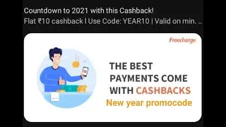Freecharge offer |new year offer|recharge and earn cashback |freecharge