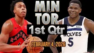 Minnesota Timberwolves vs Toronto Raptors 1st Quarter Part 1 Highlight - FEB 4, 2026