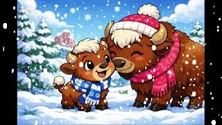 Felicidad Blanca – Canción Infantil Tranquila de Invierno | Pequeño Búfalo | North Dakota Fairytales