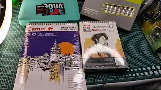  Himi Gouache Colour Unboxing 🎨 | Watercolour Review 🎨| Best Sketch Book For Painting 📚