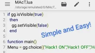 Tutorial on how to code a Game Guardian Lua script part 2! (Hacks and Functions)