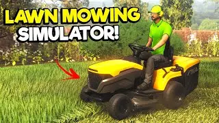 The Most Satisfying Lawn Mowing Game is HERE! (Lawn Mowing Simulator)
