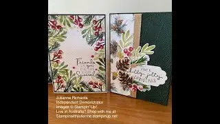 Two Christmas Cards featuring the Painted Christmas Suite Collection - Stampin Up!