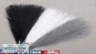 Artificial Pampas Grass Bouquet Faux Plant Home Decor Vase Centerpiece New