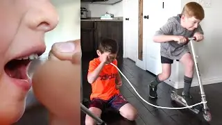 FAMILY FINDS CREATIVE WAYS TO PULL TEETH 🦷 TOOTH PULLING COMPILATION | PULLING TOOTH WITH A SCOOTER