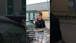 Unexpected Kindness: Free Car Wash! #shorts #carwash