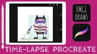 WATERING-CAN-MAN - iPad Pro time-lapse illustration using Procreate