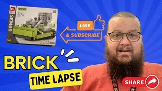 Unboxed and Time-Lapsed Brick Build! SEMBO Zoomlion Bulldozer 705102