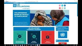 Online learning series  2018: UNV learning offer for UN Volunteers