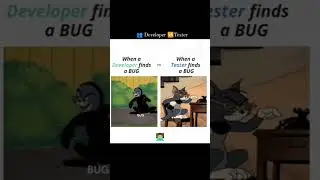 🧑🏻‍💻 Developer 🆚 Tester 🔥🔥🔥 Bug🐞🐞🐞#raj_withcode  Please follow for more #raj_withcode